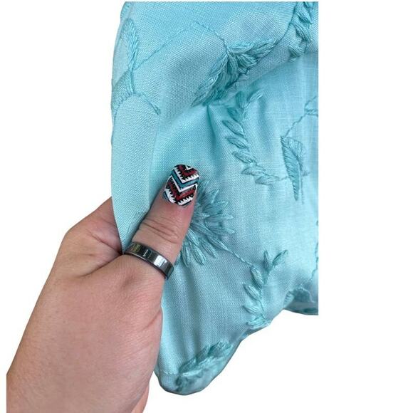 1960s Vintage Amy Vanderbilt by Bristol Dress, Mint/Aqua Size 10/12 Large - Picture 5 of 8